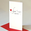 Weihnachtskarten zum Fest der Liebe, frohes fest! + rotes Herz