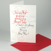 kalligrafische Weihnachtskarten