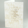 kalligrafische Weihnachtskarten mit goldenem Druck, Klappkarten DIN A5