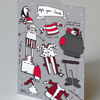 Weihnachtsmann als Anziehpuppe: Weihnachtskarten zum Weiterbasteln