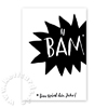 BÄM - Das wird ein Jahr! witzige Neujahrsgrüße mit Handlettering