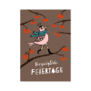 Vergnügliche Feiertage, illustrierte Weihnachtskarten für Firmen