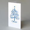 Weihnachtskarten mit markantem Lettering, gedruckt in einer Farbe Ihrer Wahl
