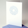 Weihnachtskarten in DIN A5 mit graublauem Handlettering der Weihnachtswünsche