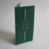 dunkelgrüne Weihnachtskarten für eine dünne Kerze oder Wunderkerze