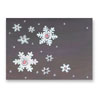 Weihnachtskarten mit lustigen Schneeflocken