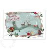 englische Weihnachtskarte: happy holidays