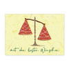 Die Waagschalen der Justitia - Weihnachtskarten für Rechtsanwälte