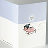 Weihnachtskarten mit schlittschuhlaufendem Winterschwein