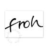 froh, ganz einfache Weihnachtskarte