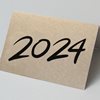 2025, Neujahrskarten mit schwungvoller Jahreszahl