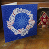 Merry Christmas, kalligrafische Weihnachtskarten