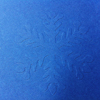 blaue Weihnachtskarten in DIN A5 mit geprägtem Eiskristall