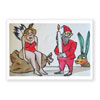 gemalte Weihnachtskarten, moderne Kunst